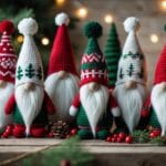 Find de perfekte håndlavede hæklede nisser til din juledekoration