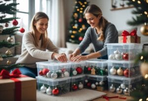 Read more about the article Sådan organiserer du julepynten med praktiske plastikkasser til jul